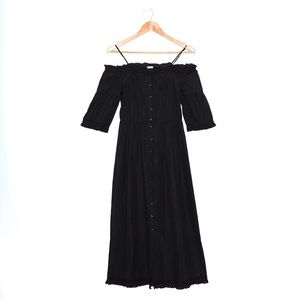 Vilshenko Cotton Summer off Shoulder Dress